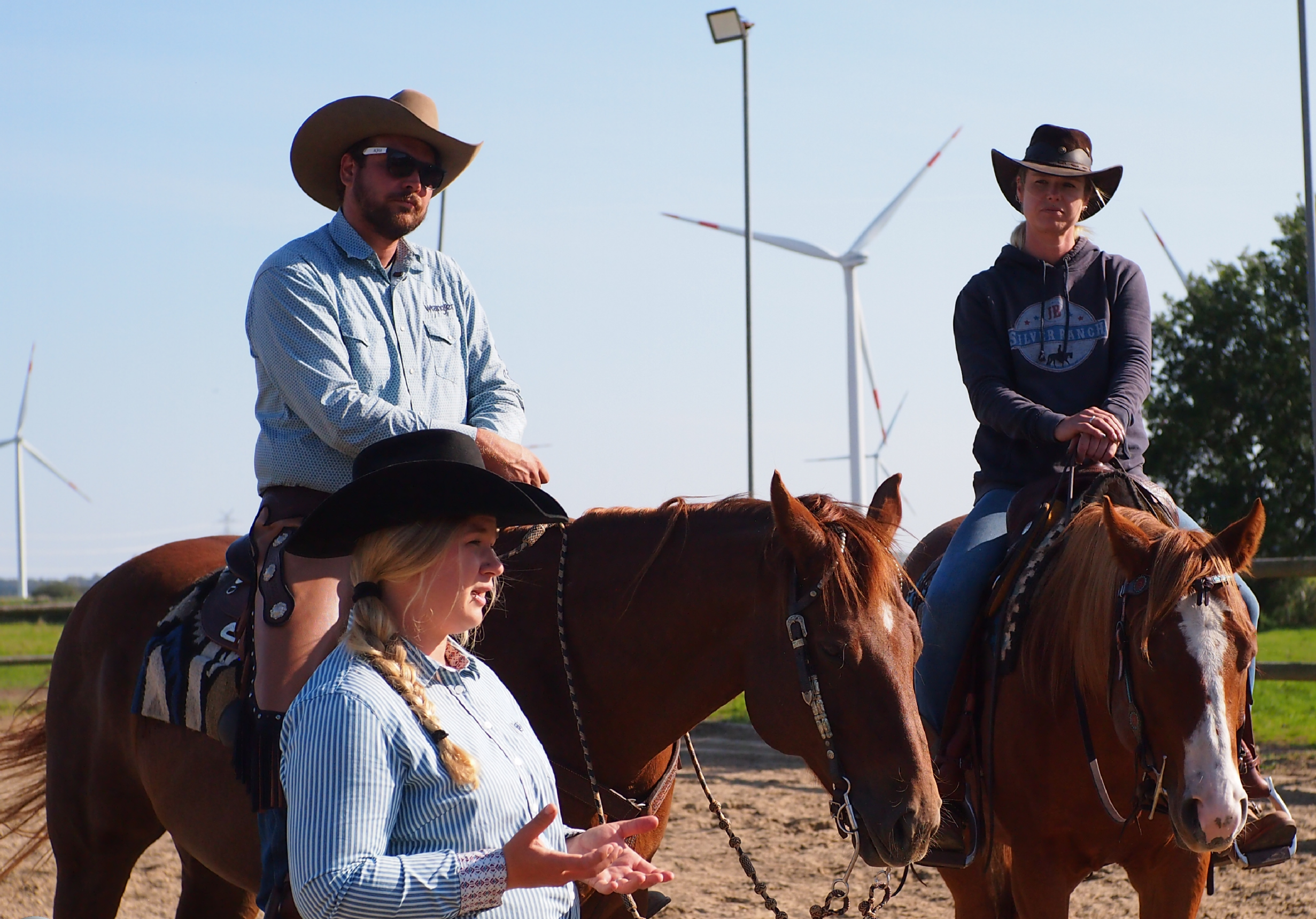 Das Team der J.B. Silver Ranch Trainer auf der J.B. Silver Ranch